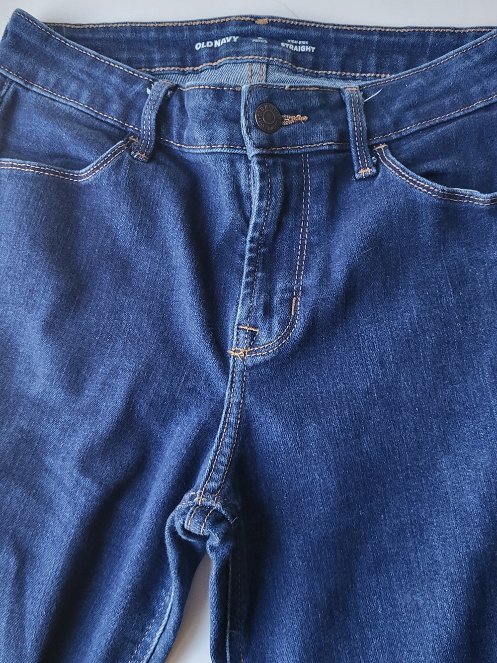 Old Navy Dark Blue Denim Jeans with Contrast Stitching